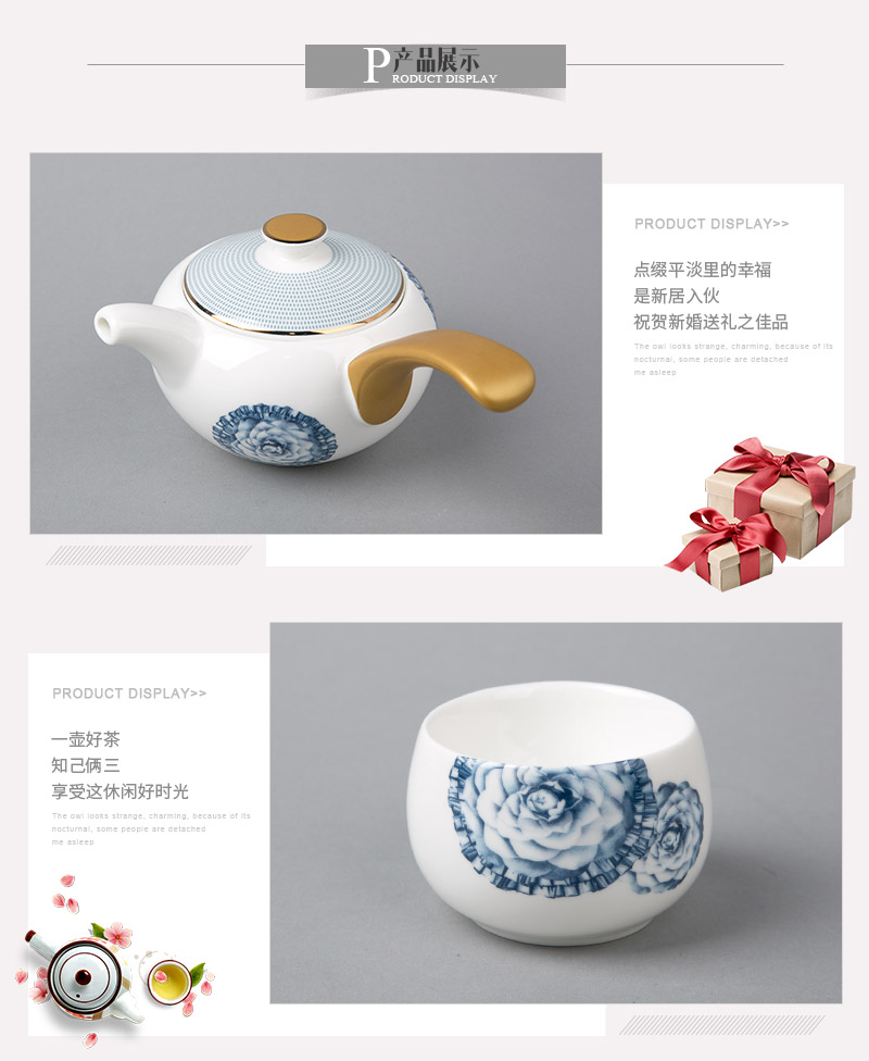 Orchid tea auspicious clouds bone porcelain DYL183