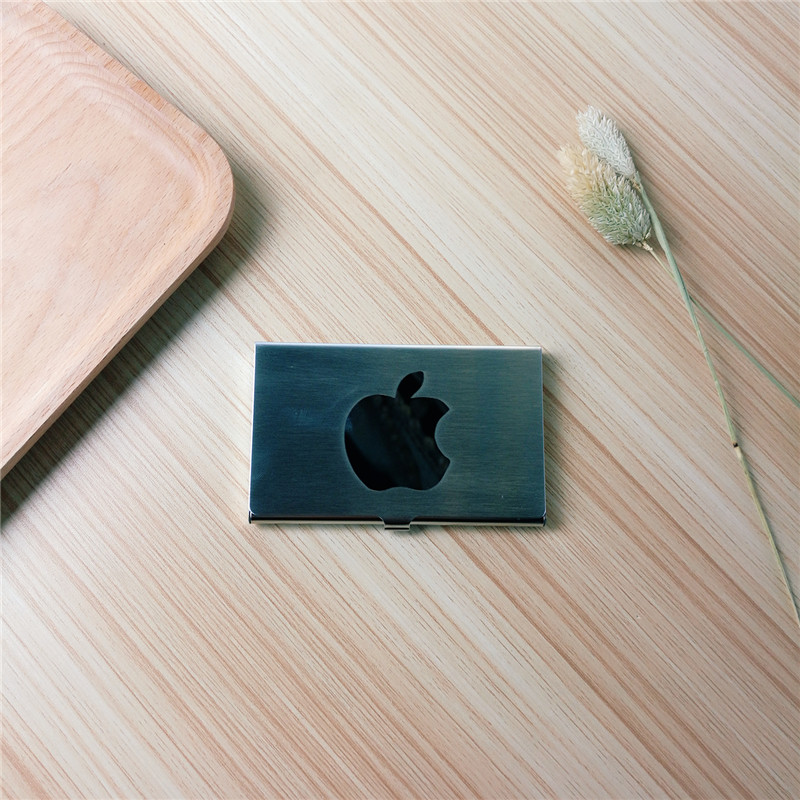 Silver Apple decoration business card box fashion card box1