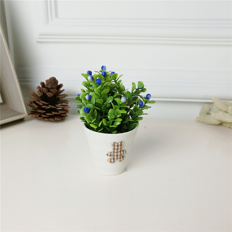 Pastoral simple creative office room simulation potted green plants and ornamental plants Home Furnishing soft decoration decoration1