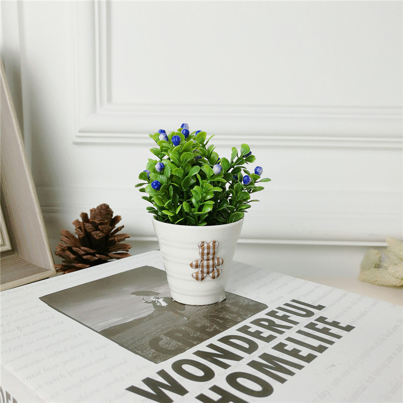 Pastoral simple creative office room simulation potted green plants and ornamental plants Home Furnishing soft decoration decoration4