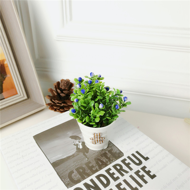 Pastoral simple creative office room simulation potted green plants and ornamental plants Home Furnishing soft decoration decoration5