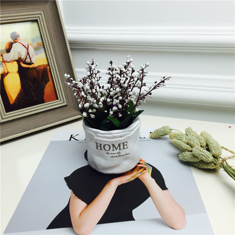 Pastoral simple creative office room simulation potted green plants and ornamental plants Home Furnishing soft decoration decoration2