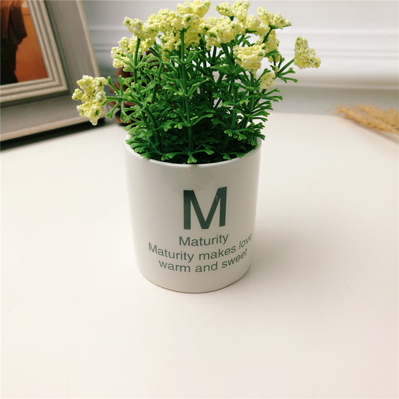 Pastoral simple creative office room simulation potted green plants and ornamental plants Home Furnishing soft decoration decoration2