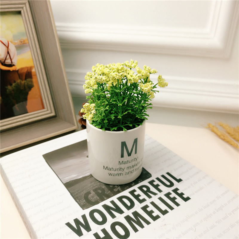 Pastoral simple creative office room simulation potted green plants and ornamental plants Home Furnishing soft decoration decoration4