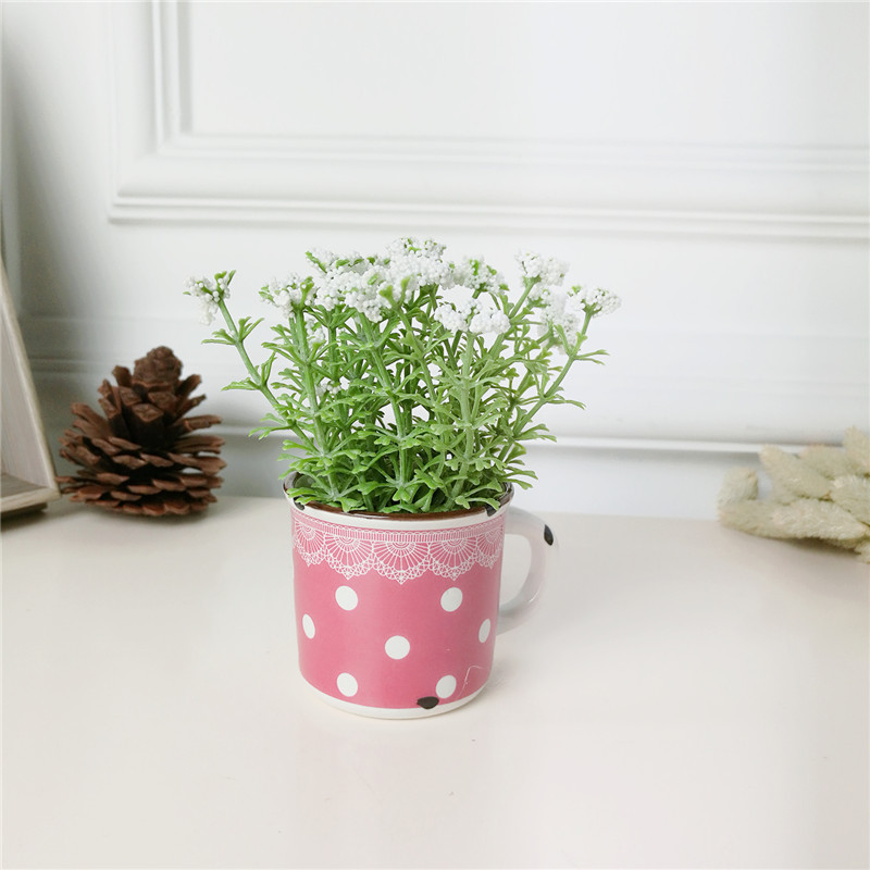 Pastoral simple creative office room simulation potted green plants and ornamental plants Home Furnishing soft decoration decoration1