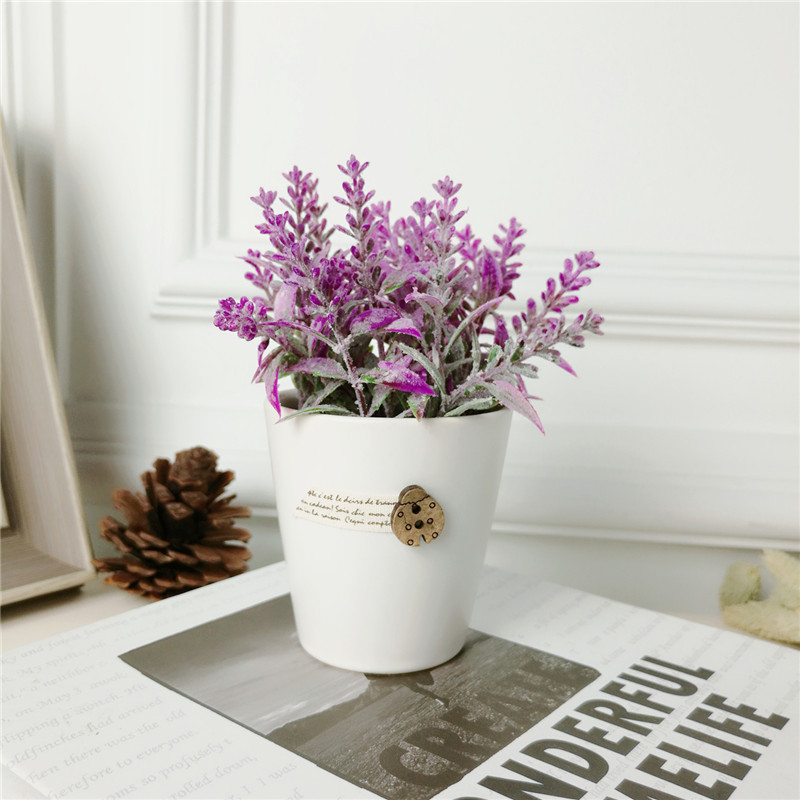 Pastoral simple creative office room simulation potted green plants and ornamental plants Home Furnishing soft decoration decoration4