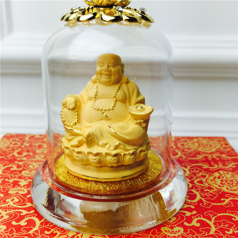 Chinese Feng Shui decoration process of alluvial gold Buddha birthday too happy wedding gift4