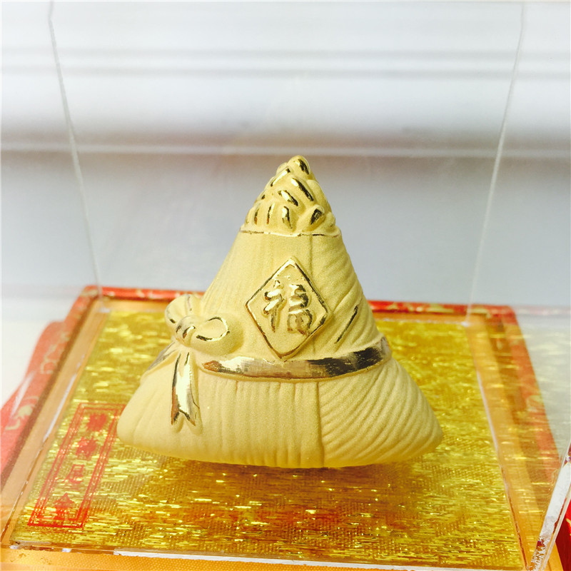 Chinese Feng Shui decoration craft gold alluvial gold dumplings festive wedding gifts birthday birthday3