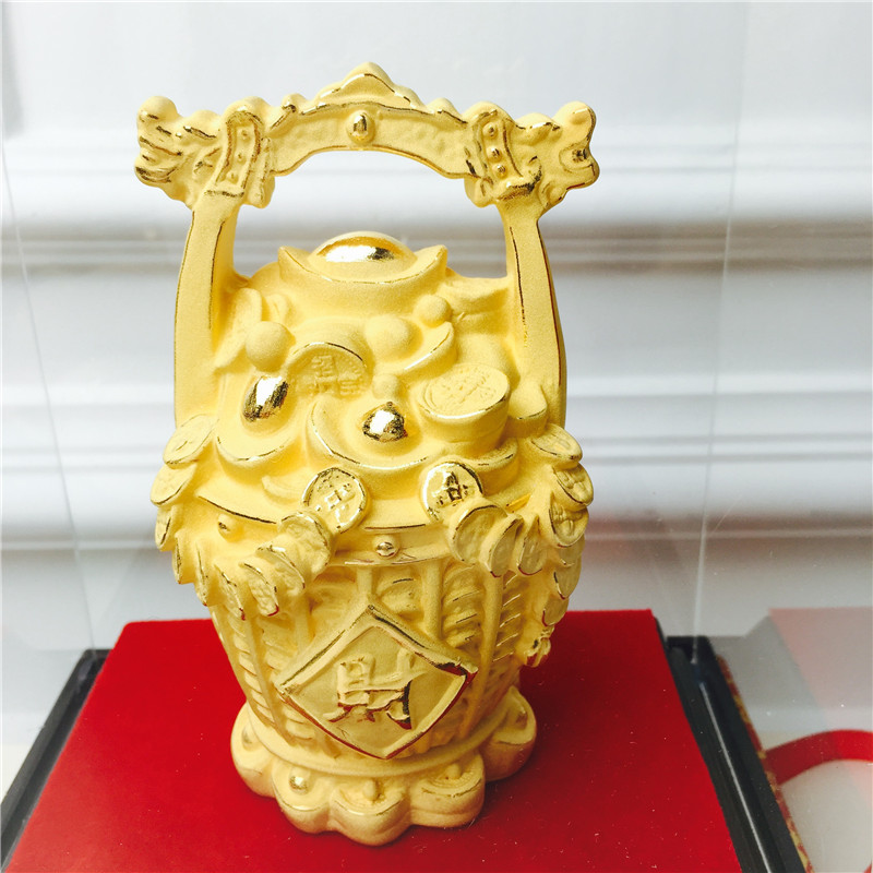 Chinese Feng Shui decoration process of gold alluvial gold wedding gifts birthday birthday celebration3