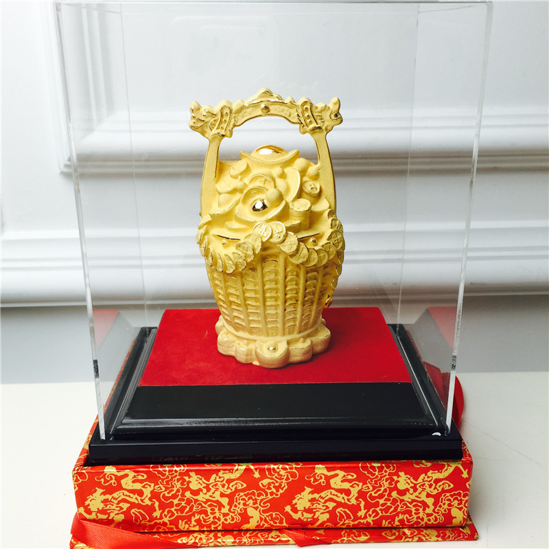 Chinese Feng Shui decoration process of gold alluvial gold wedding gifts birthday birthday celebration4