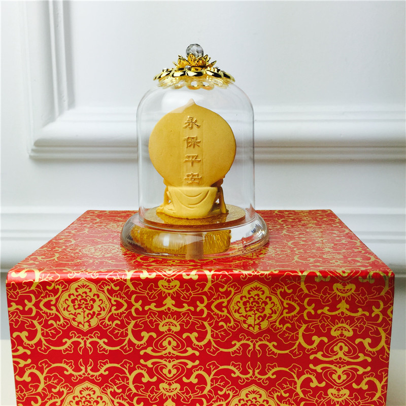 Chinese Feng Shui alluvial gold eternal peace process gold Avalokitesvara decorative festive wedding gifts birthday birthday4