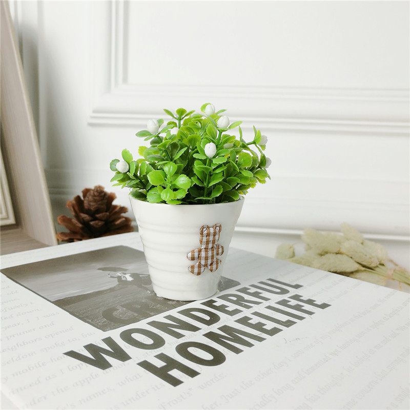 Pastoral simple creative office room simulation potted green plants and ornamental plants Home Furnishing soft decoration decoration4