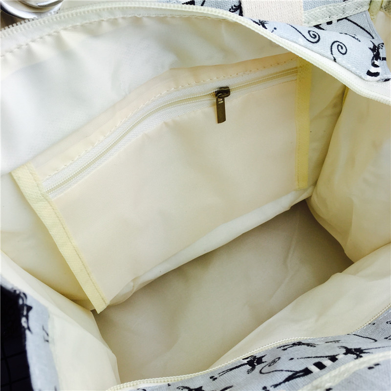 Compact and medium cotton handbag for environmental protection bag5