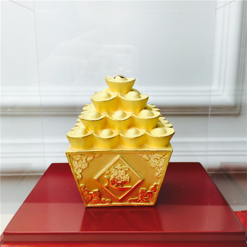 Chinese Feng Shui alluvial gold into the bucket of gold Jin Jin craft decoration festive wedding gifts birthday birthday4