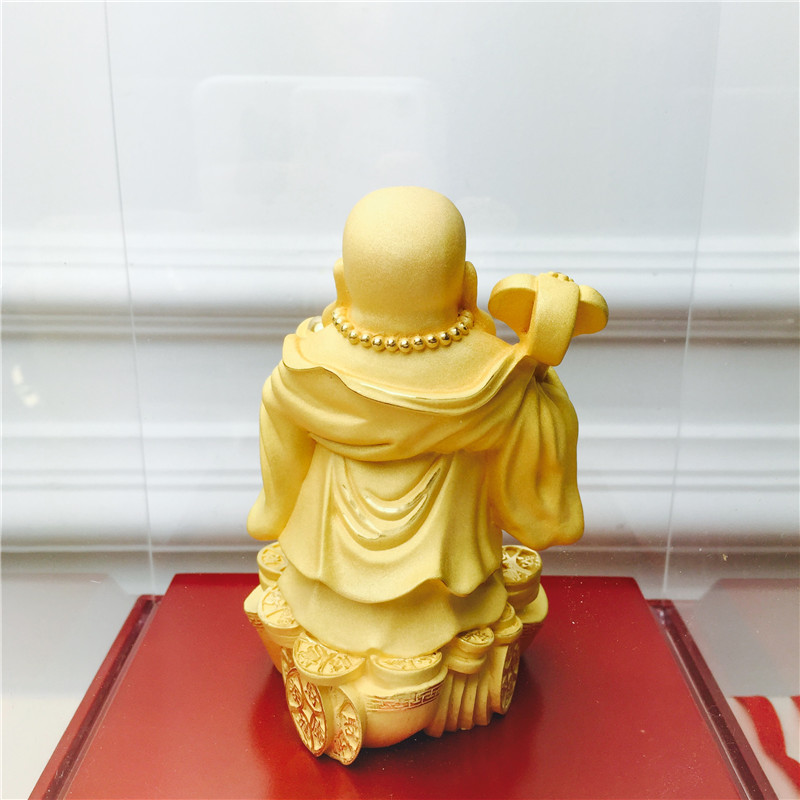 Chinese Feng Shui wealth Maitreya gold alluvial gold craft decorative festive wedding gifts birthday birthday4