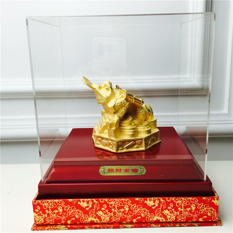 Chinese Feng Shui alluvial gold lucky decoration craft Jinchan festive wedding gift birthday birthday1