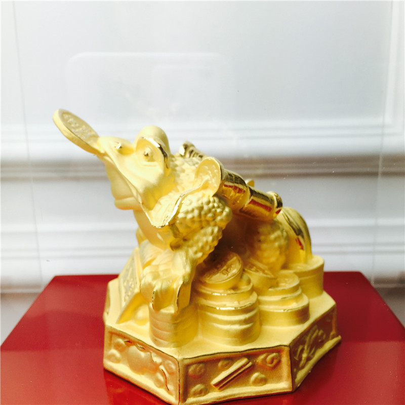 Chinese Feng Shui alluvial gold lucky decoration craft Jinchan festive wedding gift birthday birthday2