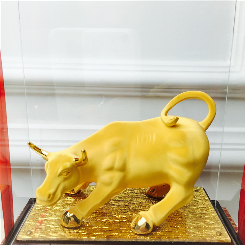 Chinese Feng Shui decoration process of alluvial gold Taurus birthday too happy wedding gift2