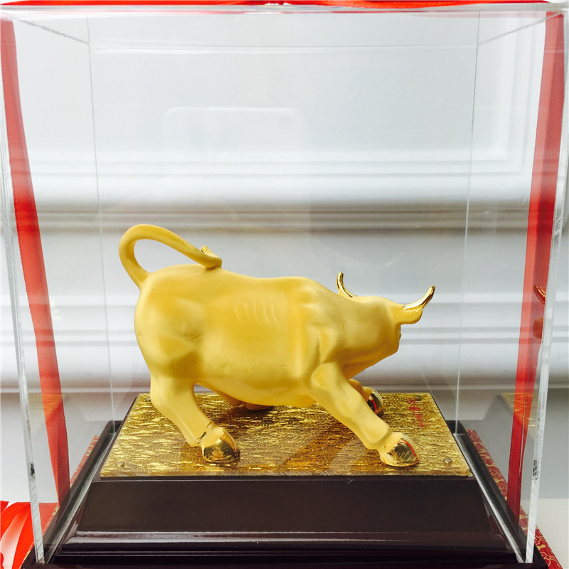 Chinese Feng Shui decoration process of alluvial gold Taurus birthday too happy wedding gift4