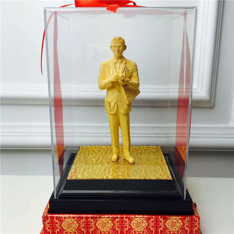 Chinese Feng Shui decoration craft gold alluvial gold men's birthday too happy wedding gift1