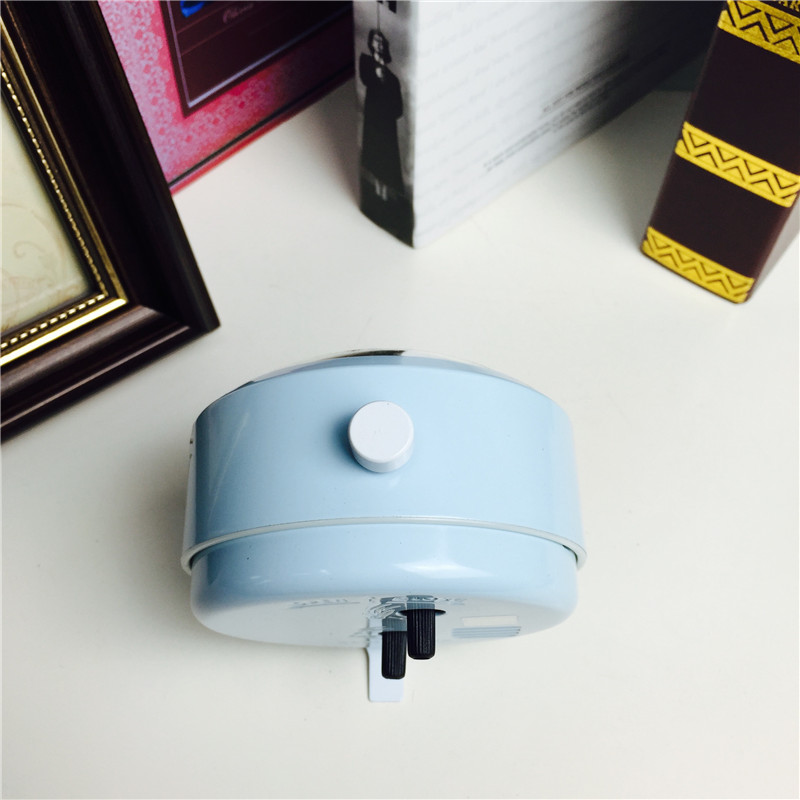 Simple blue bedside clock alarm mute desktop clock creative personality5