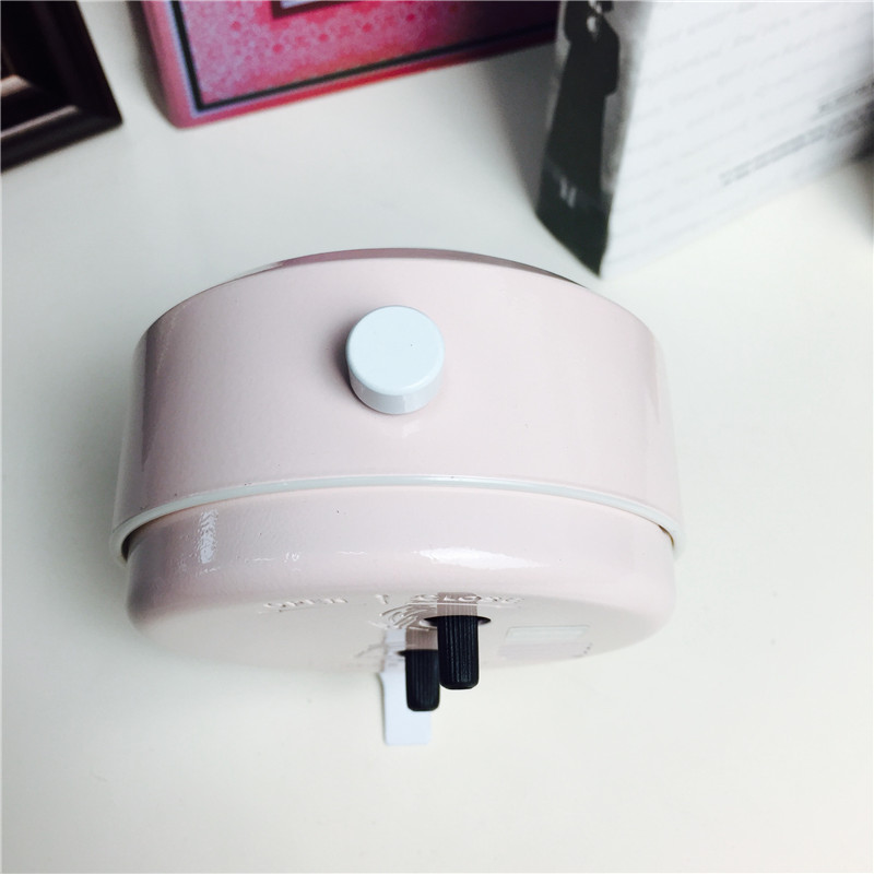 Simple bedside clock alarm mute pink desktop clock creative personality5
