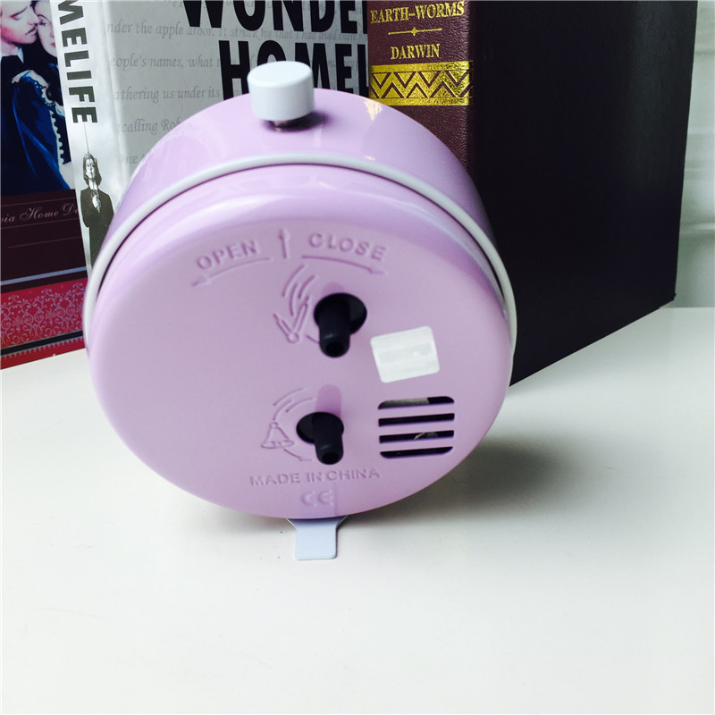 Simple bedside clock alarm mute purple desktop clock creative personality2