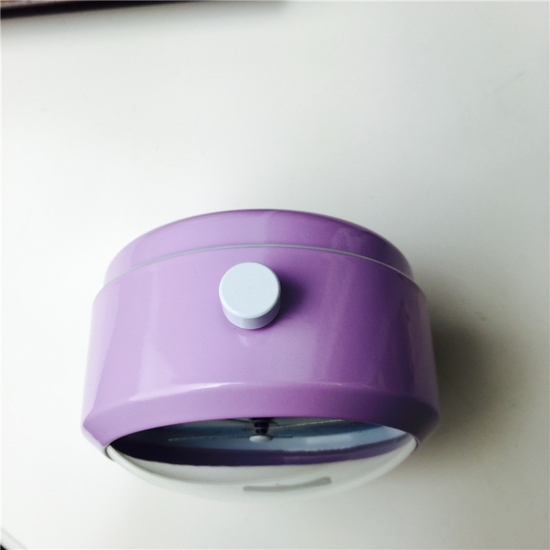 Simple bedside clock alarm mute purple desktop clock creative personality4