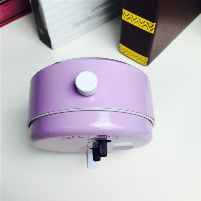 Simple bedside clock alarm mute violet desktop clock creative personality5