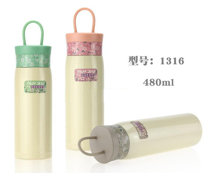 Korea, Jiabao, joy, fashion, cover, vacuum, heat preservation, cold cup, rope lift, sports cup, straight body cup 1315131613177