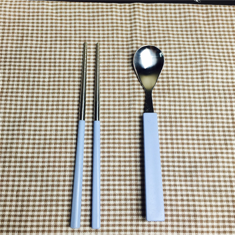 Portable cutlery for creative chopsticks of portable stainless steel tableware4