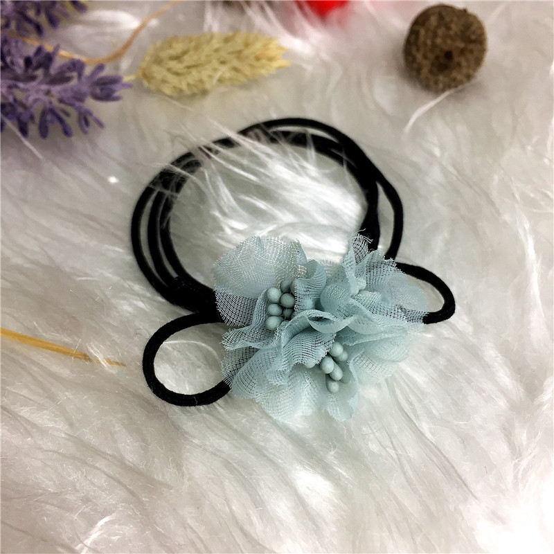 All-match Flower Hair rope ring hair band2