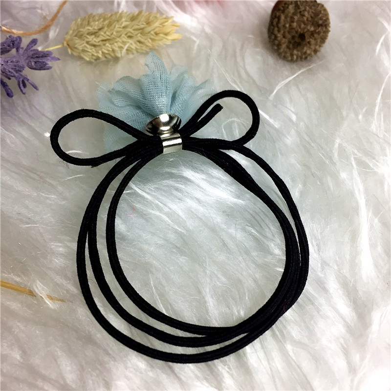 All-match Flower Hair rope ring hair band3