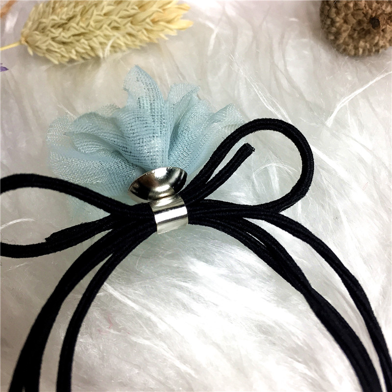 All-match Flower Hair rope ring hair band4