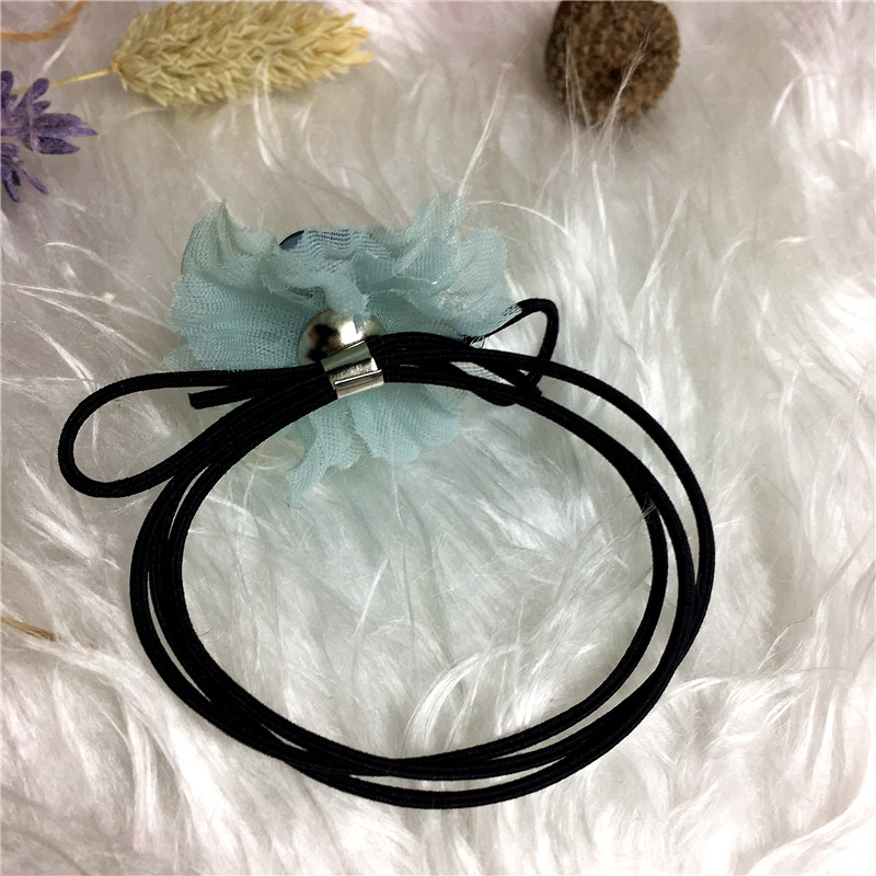 All-match Flower Hair rope ring hair band3