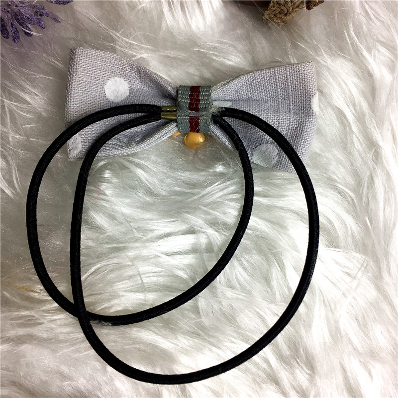 Bow all-match elastic ring hair hair rope3