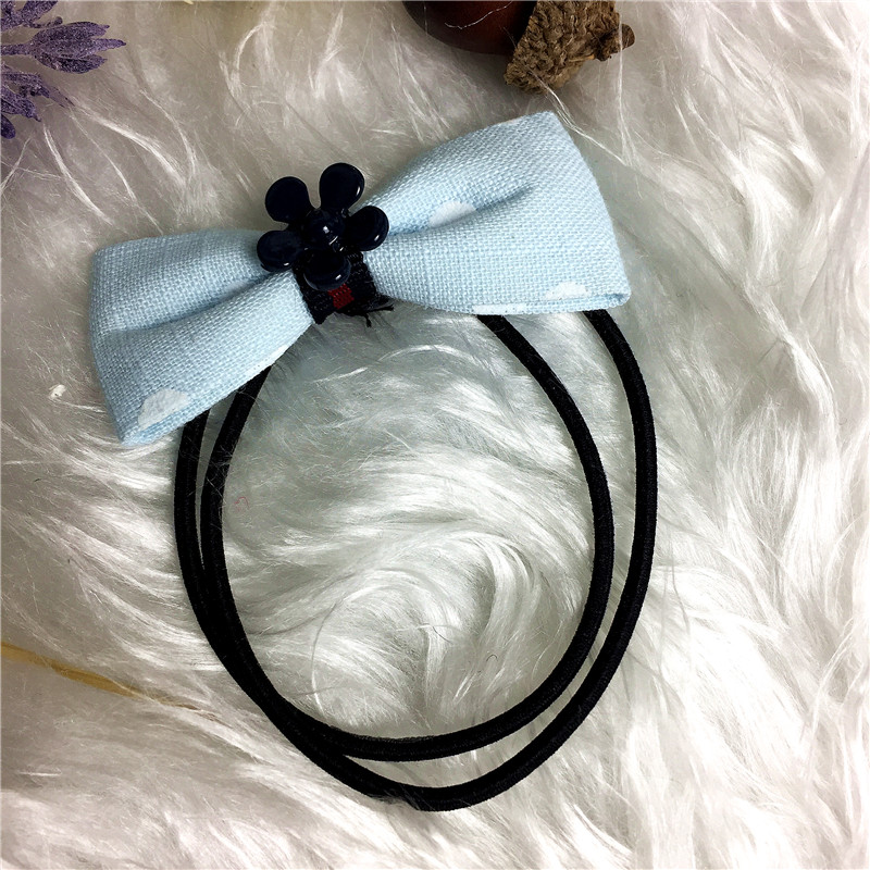 Bow all-match elastic ring hair hair rope2