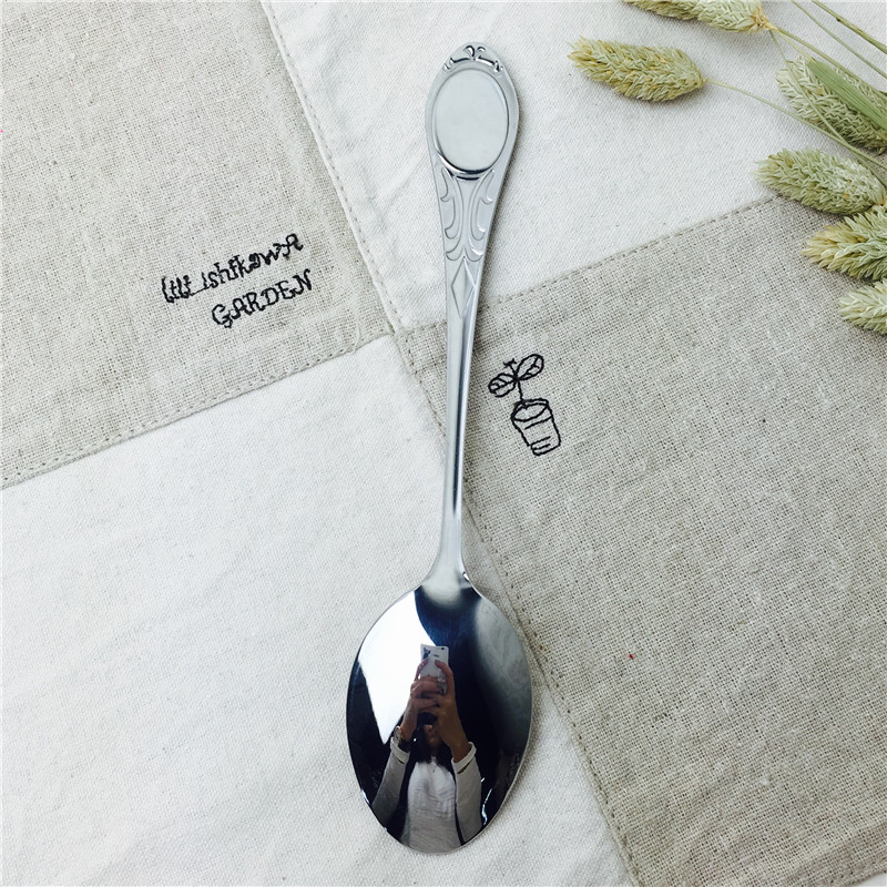 Stainless Steel Portable tableware stainless steel spoon practical portable tableware2