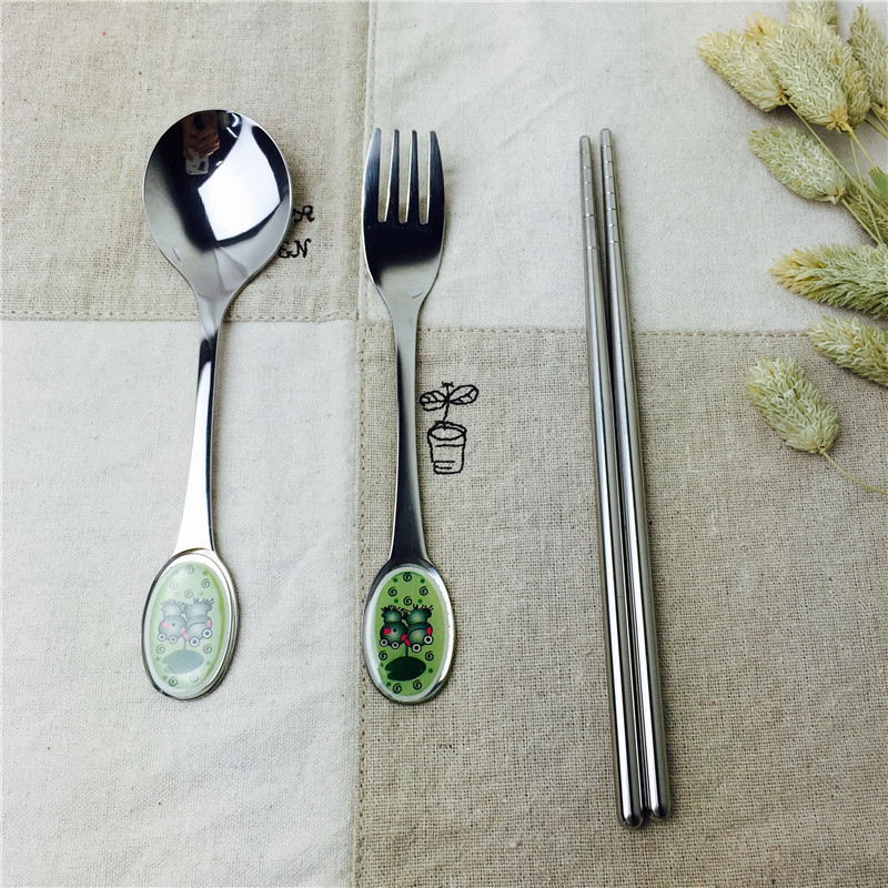 Stainless Steel Portable tableware with chopstick spoon, chopsticks and spoon fork for practical portable tableware4