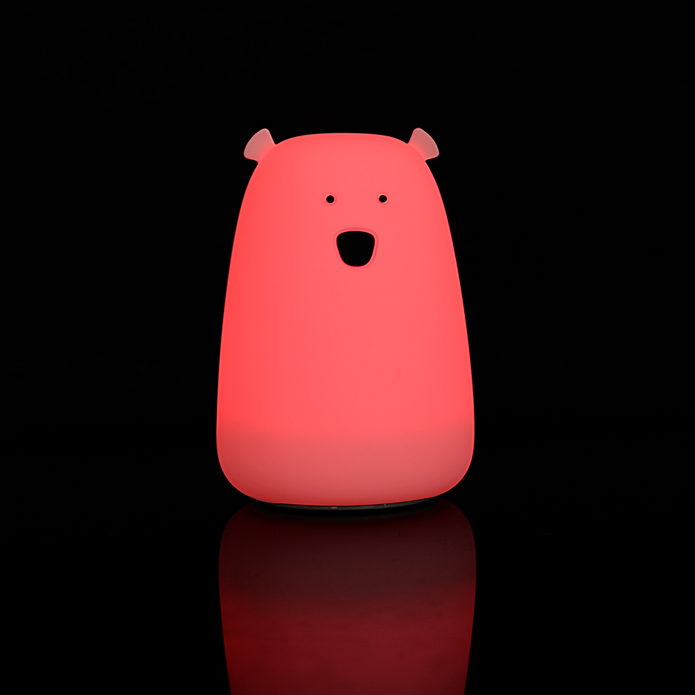 Factory direct creative bed patted lights bear silica lamp creative gift adorable pet Nightlight2