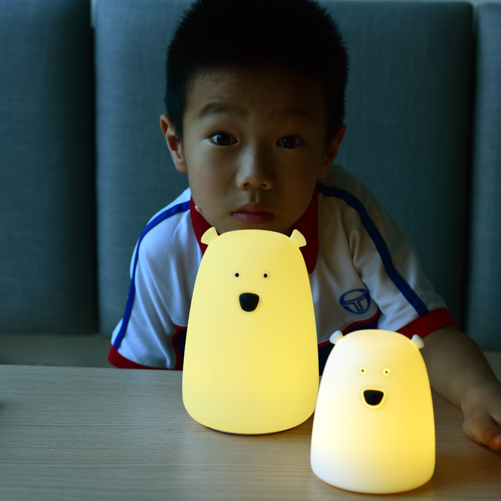 Factory direct creative bed patted lights bear silica lamp creative gift adorable pet Nightlight14