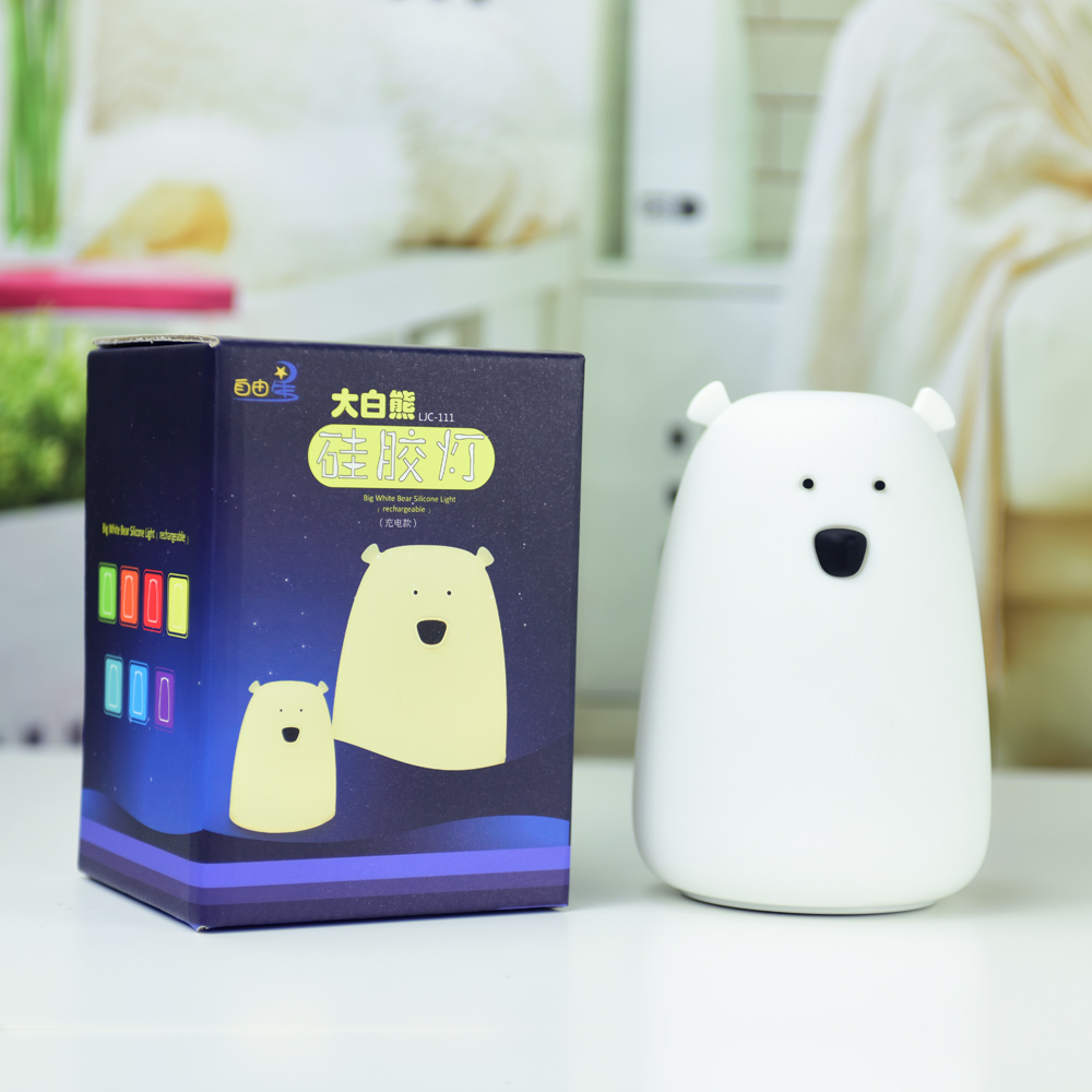 Factory direct creative bed patted lights bear silica lamp creative gift adorable pet Nightlight17
