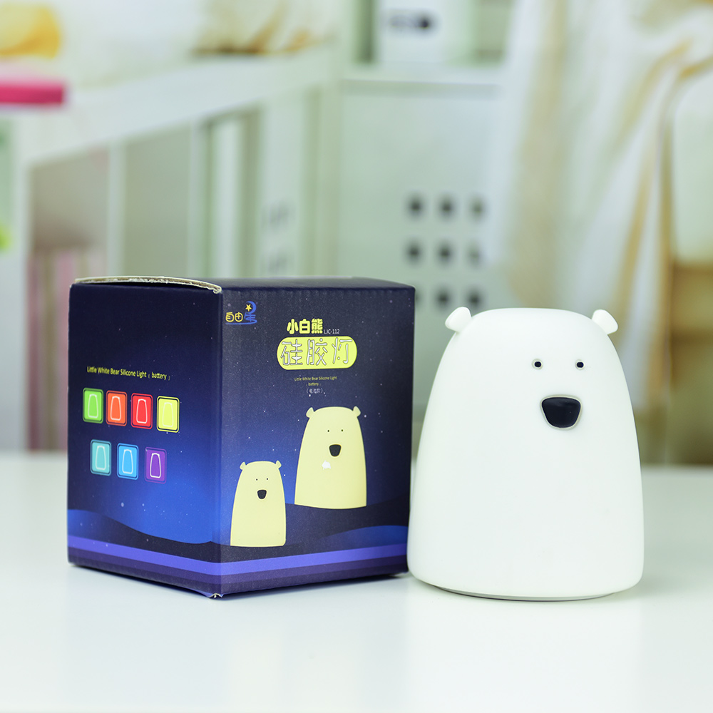 Factory direct creative bed patted lights bear silica lamp creative gift adorable pet Nightlight18