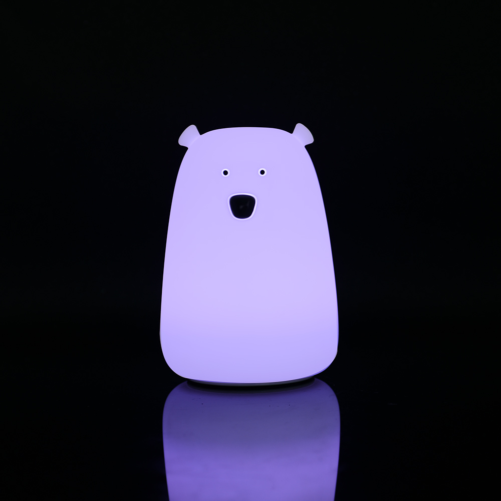 Factory direct creative bed patted lights bear silica lamp creative gift adorable pet Nightlight1