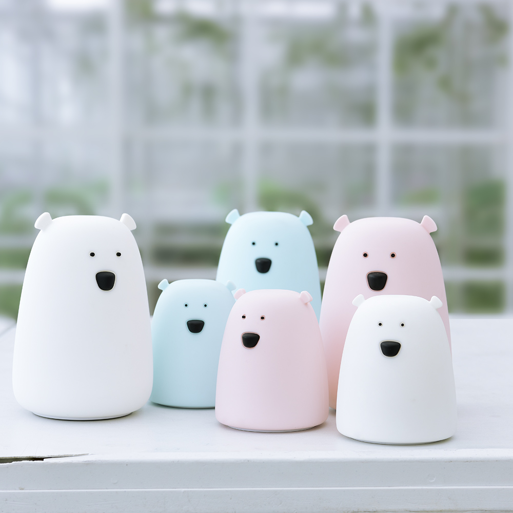 Factory direct creative bed patted lights bear silica lamp creative gift adorable pet Nightlight8