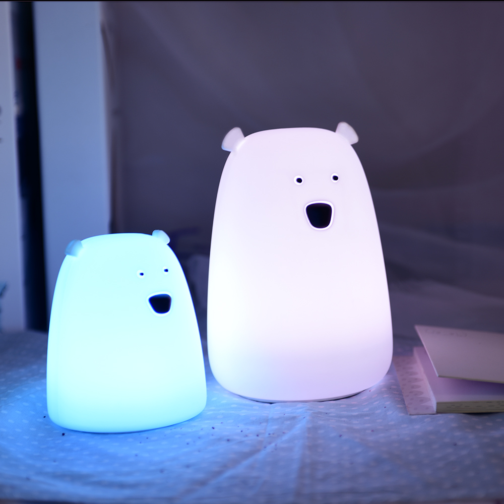 Factory direct creative bed patted lights bear silica lamp creative gift adorable pet Nightlight10