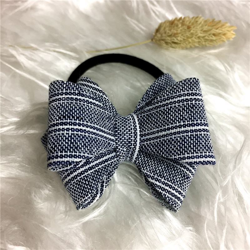 Simple bow all-match elastic ring hair hair rope4