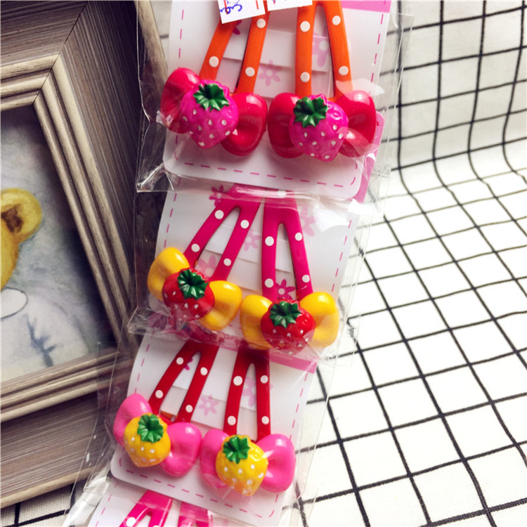 Liu Haijia candy color small side clip hairpin pair of chuck ornaments1