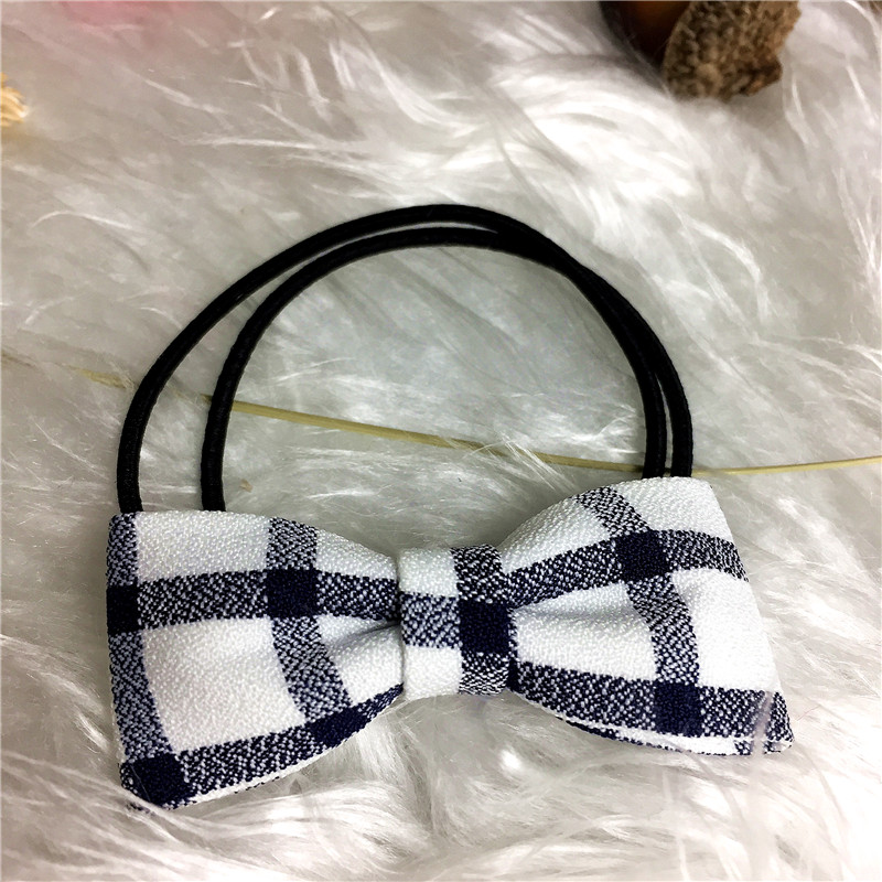 Simple bow all-match elastic ring hair hair rope2