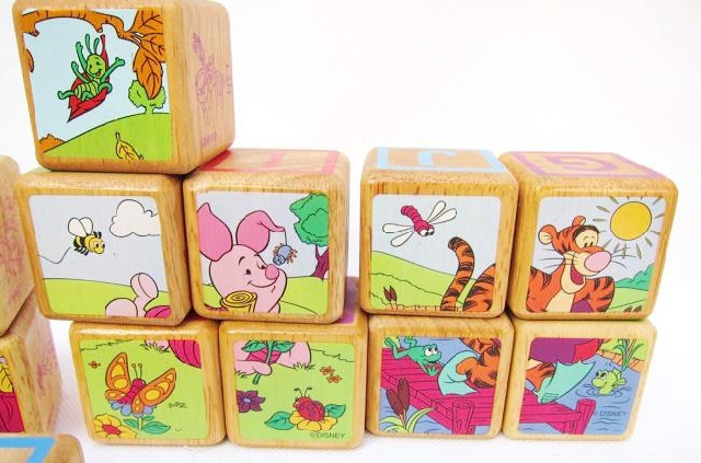 Disney original 16 grain bulk six alphanumeric jigsaw puzzle blocks2